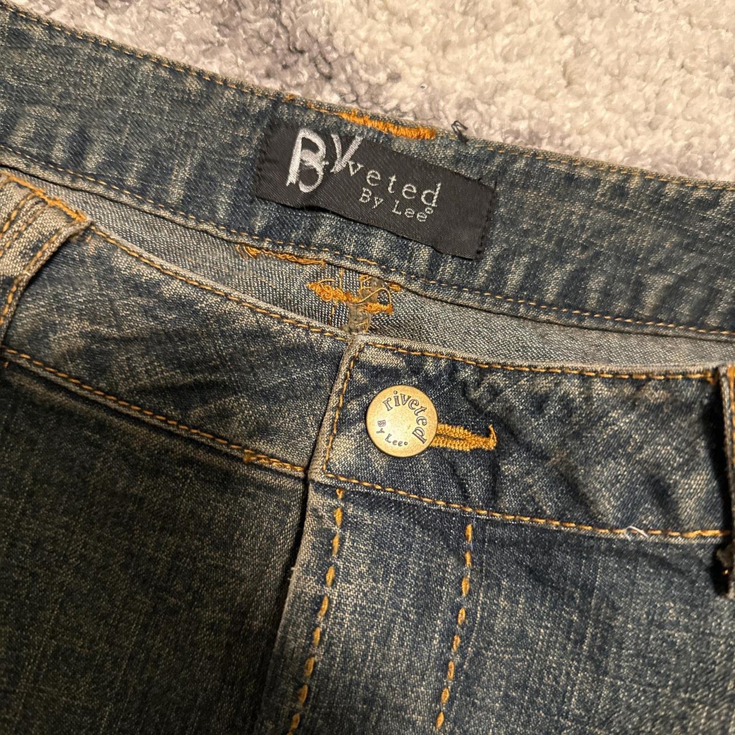 Dark wash denim midi maxi skirt - size M from Riveted by Lee
